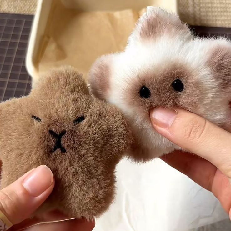 Wholesale Cute Pufferfish Plush Ball Keychain
